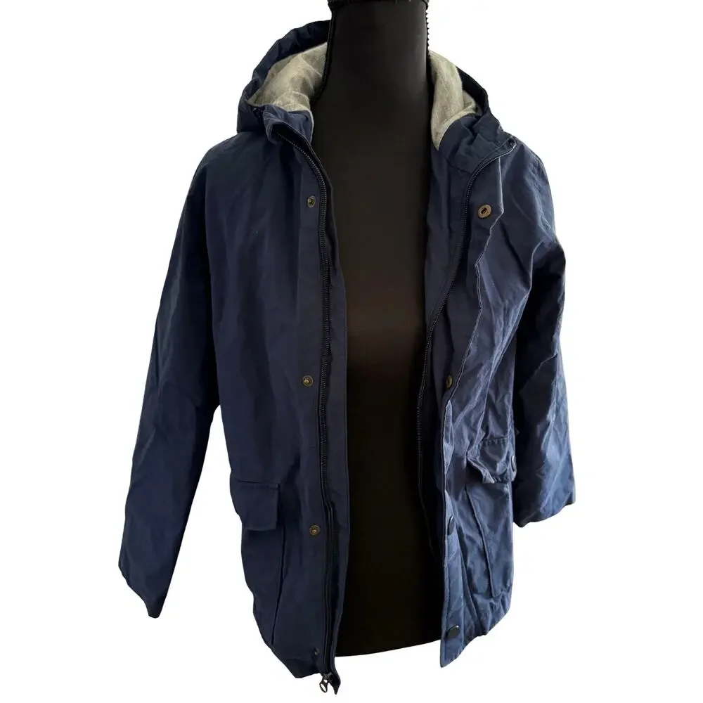 Boys Navy Blue Lined Rain/Wind Jacket Size Med 10/12 by‎ Old Navy